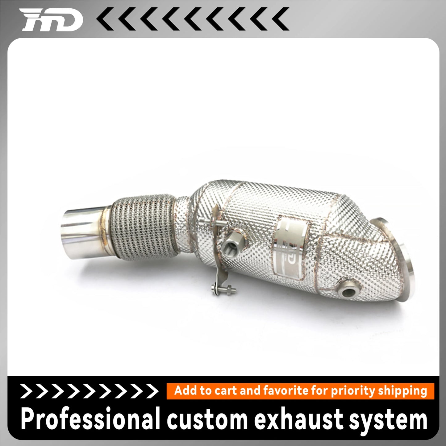 HMD Exhaust System High Flow Performance Downpipe for BMW  B46 B48  Car Accessories With Cat Pipe