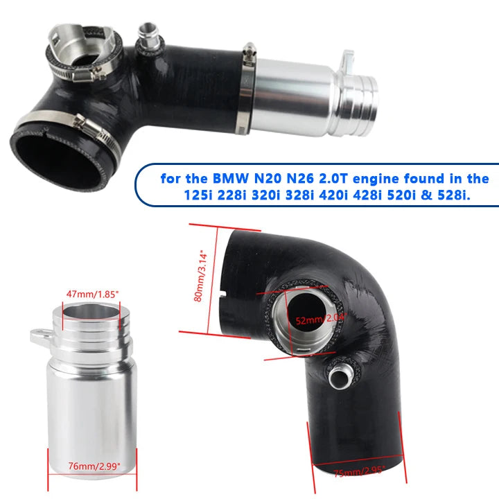 Silicone Turbo Inlet Elow Hose Performance for BMW F20 F22 F32 2.0T N20