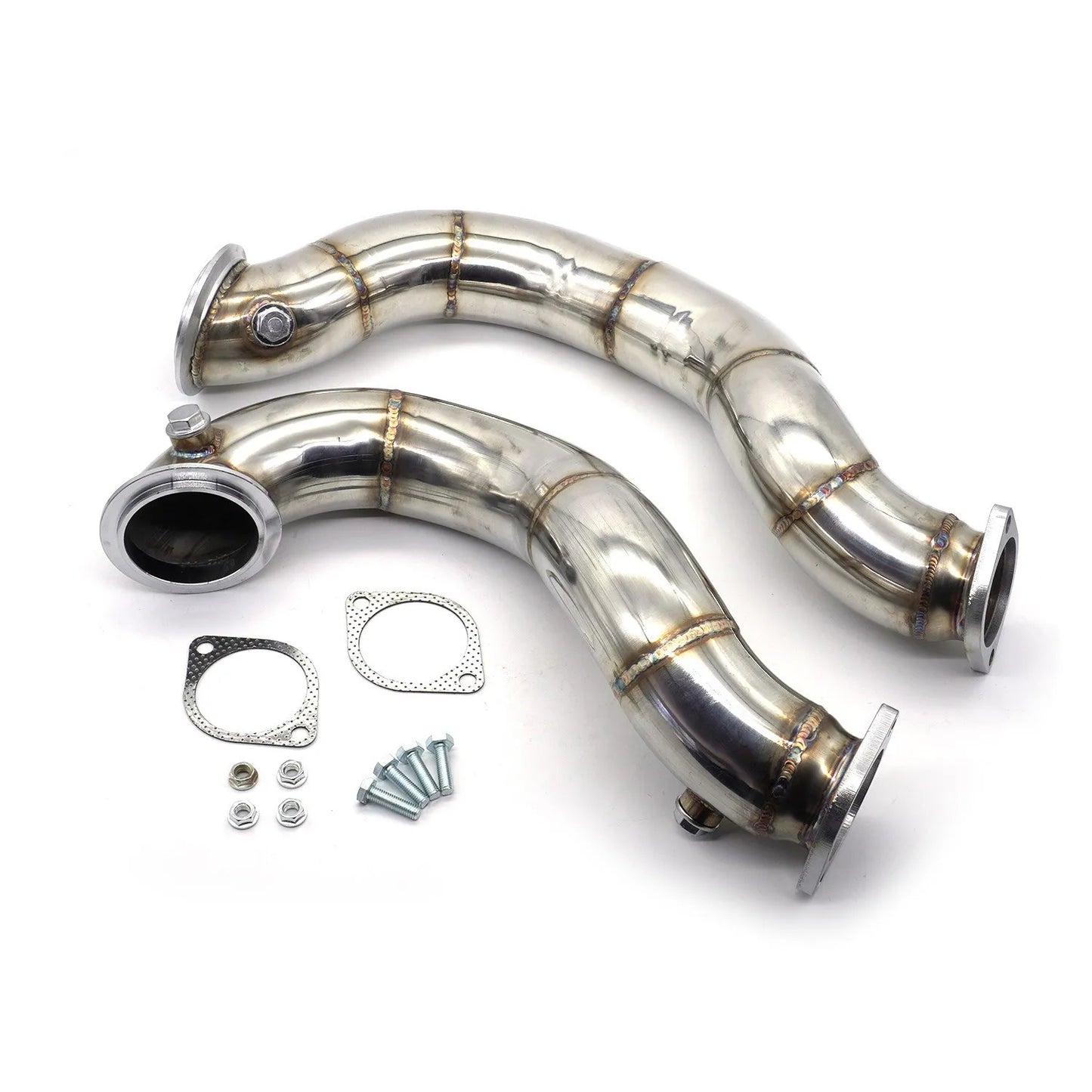 Car 3'' N54 Downpipe Exhaust Pipe Fits for BMW 135i 335Xi E82 E90 E91 E92 E93 3.0T 07-13 Turbo Down Pipes Stainless Steel